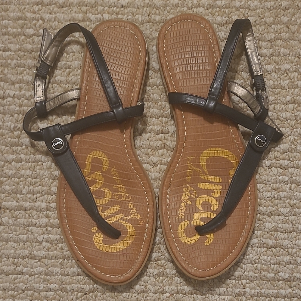 Chaco Black and Tan Strappy Sandals
